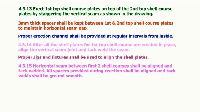 API 650 STORAGE TANK ERECTION PROCEDURE- PART 2- SHELL ERECTION смотреть онлайн