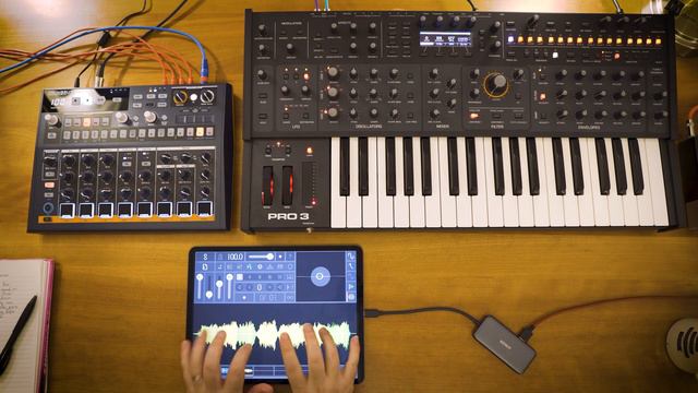DSI Pro 3, iPad Pro Samplr, Drumbrute Impact - Distortion Improv Jam - Tefty & Meems смотреть онлайн