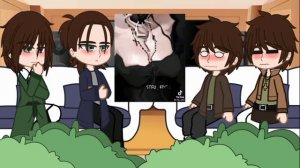 Eren Yeager All Seasons React to Mikasa and Eremika |Aot/Snk|1/2|