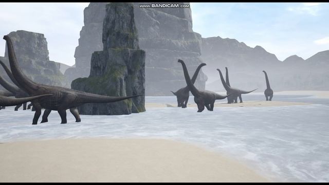 Стадо Пуэртозавров на Age of Dino | The Isle | Survival смотреть онлайн