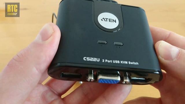 Aten VGA and USB KVM Switch Box with Remote for Monitor Keyboard and Mouse смотреть онлайн