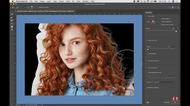 How To Remove Hair Background With Refine Edge | Photoshop Tutorial смотреть онлайн
