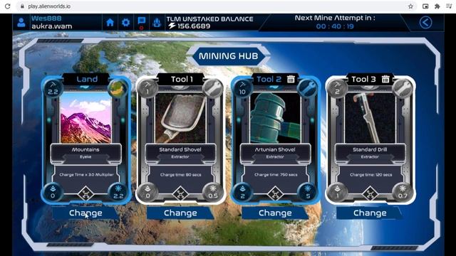 Как выбирать лучшие участки земли в игре Alien Worlds. Интерактивная карта.