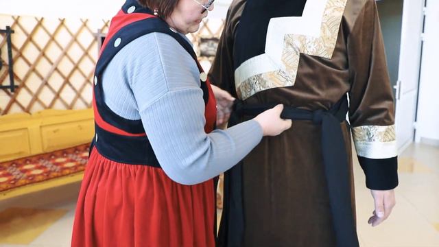 Как завязывать кушак. Инструкция. Бурятский костюм.