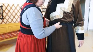 Как завязывать кушак. Инструкция. Бурятский костюм.