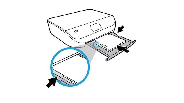 Загрузка бумаги в струйный принтер | Струйные принтеры | HP смотреть онлайн