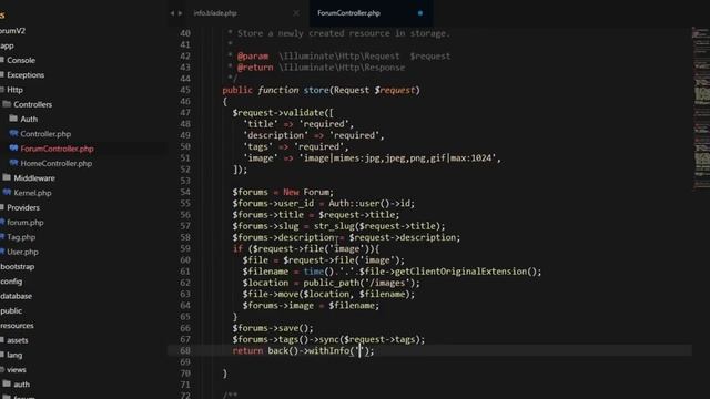 Tutorial Laravel Web Forum - #14 (Forum CRUD 12 / Session Success Message) смотреть онлайн