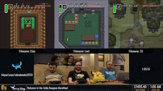 Zelda Dungeon Marathon 2019 - A Link to the Past Part 1 смотреть онлайн