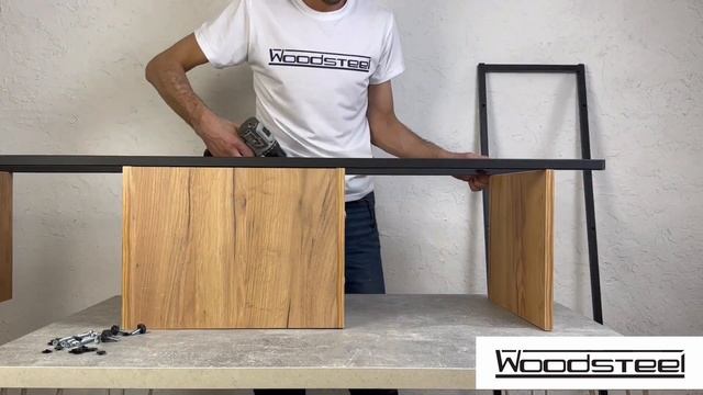 94. Sb146/35/35 Стеллаж "Chicago"в стиле Лофт 146x35x35 см. Дуб Крафт Золотой.Черный смотреть онлайн