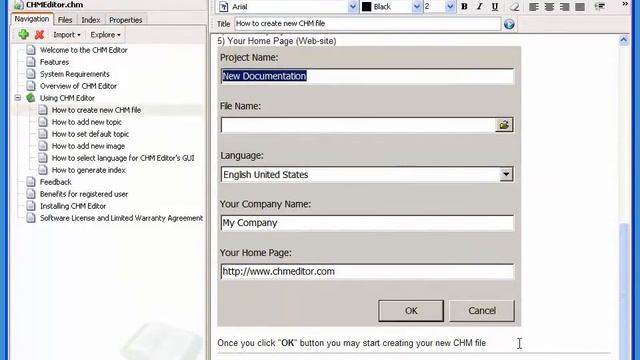 CHM Editor video tutorial смотреть онлайн
