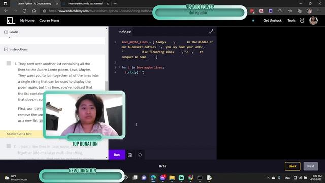 Learning Python 3 Track on Codecademy (1) смотреть онлайн