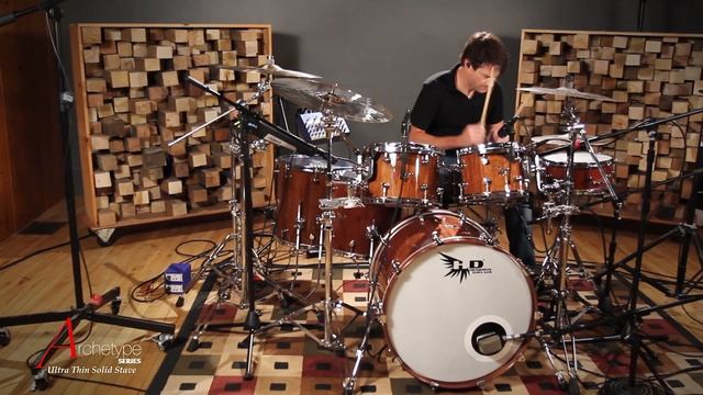 Johnny Rabb Drum Solo #2 on Hendrix Drums Archetype Stave Walnut Acoustic Drum Kit Set смотреть онлайн