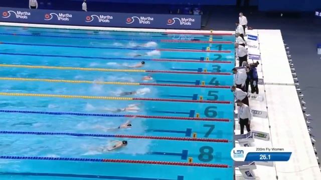 Чемпионат Европы | ПЛАВАНИЕ Женщины 200м Баттерфляй ФИНАЛ KAPAS Boglarka 2:06.50 смотреть онлайн