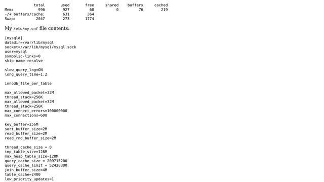 Databases: Finding swap causes of MySQL смотреть онлайн