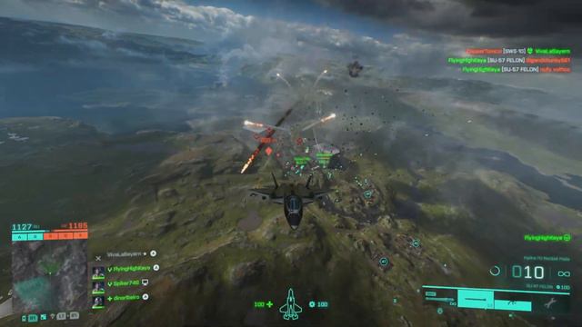 Battlefield 2042: Air Support with Fighter Jet F-35 and SU-57 Conquest on Hourglass & Spearhead смотреть онлайн