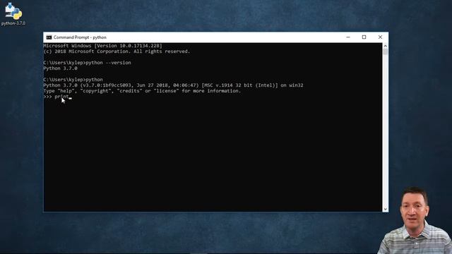 Using the Command Prompt to Write Python смотреть онлайн