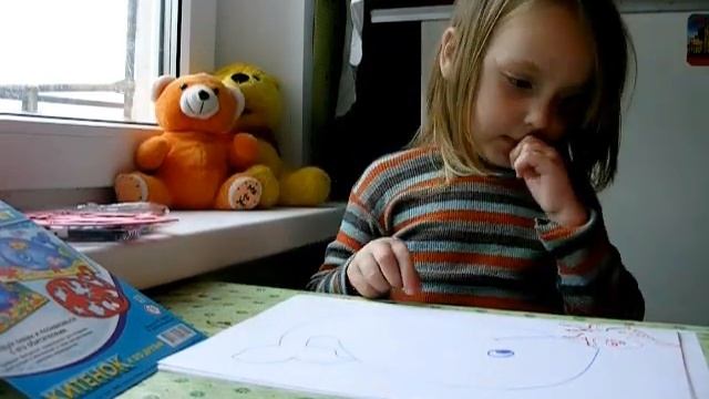 ❤Как рисовать кита? How to draw a whale? Cómo dibujar una ballena? смотреть онлайн