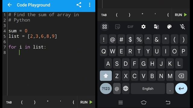 How to FIND the sum of ARRAY | Python video смотреть онлайн