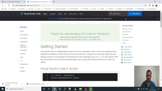 Basic Shell Scripting | Git Bash & Visual Studio Installation смотреть онлайн