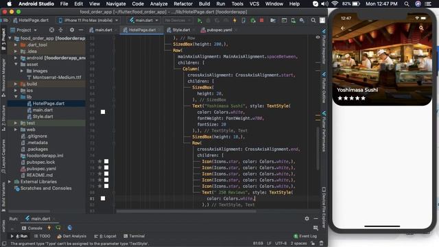 Flutter tutorial Food Ordering App | Flutter ui speed code | flutter tutorial | restaurant app смотреть онлайн