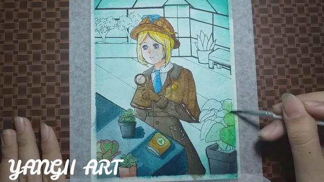 Draw Gardener - Sonnet watercolor [Identity V] смотреть онлайн