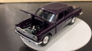 ВОЛГА СЕДАН БАКЛАЖАН | ОБЗОР МОДЕЛИ АВТОМОБИЛЯ 1:43 ГАЗ 24 (2401) | ХОЛДИНГ ИНКОТЕКС | АГАТ МОССАР