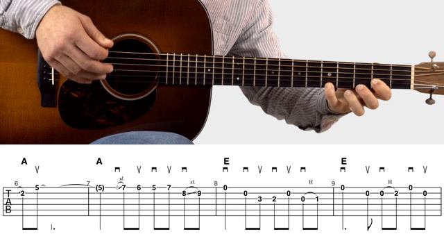 12 Bar Bluesy Country Guitar Solo In E - Lead Guitar Lesson