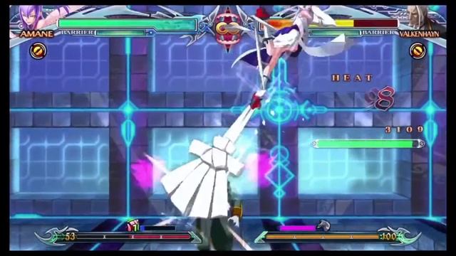 BLAZBLUE CHRONO PHANTASMA EXTEND: Amane Nishiki Combos (mix ups and fake combos) смотреть онлайн