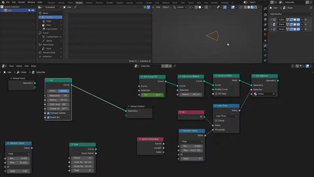 Blender Geometry Nodes Part 18 - Curve смотреть онлайн