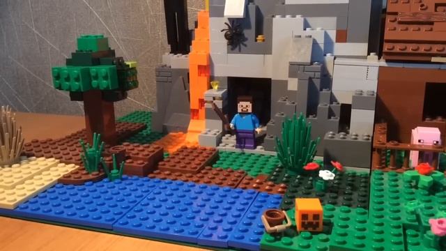 LEGO САМОДЕЛКА#13 MINECRAFT ГОРА И ДОМ смотреть онлайн