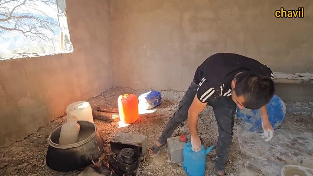 The Activity Of Nomadic Life: Making A Building And Baking Homemade Bread