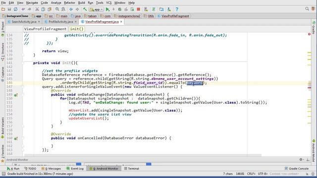 View Profile Fragment (Part 85) - [Build an Instagram Clone] смотреть онлайн