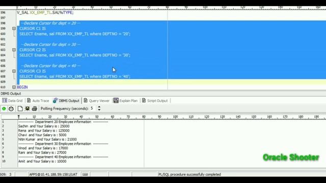PL/SQL Tutorial #28: Parameterized explicit cursor with OPEN / FETCH / CLOSE Syntax смотреть онлайн