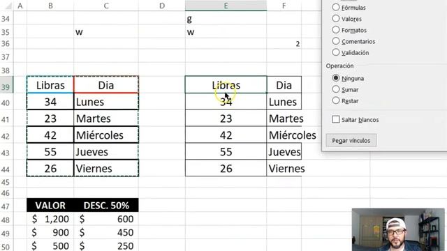 Excel módulo 12 Atajo Ctrl + Alt + v Trasponer y otros usos de pegado especial смотреть онлайн