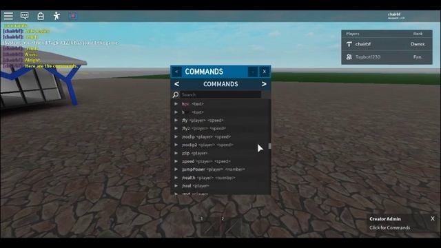 Roblox HD Admin commands. смотреть онлайн