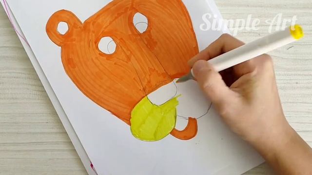 Лев из осенних листьев ??. Поделка на осеннюю тематику. смотреть онлайн