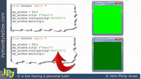 How to set the background colour of a Python tkinter window