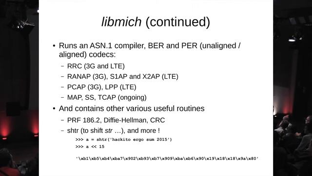HES2015 lightning talk "Python libraries mostly for telecommunication" by Mitshell смотреть онлайн