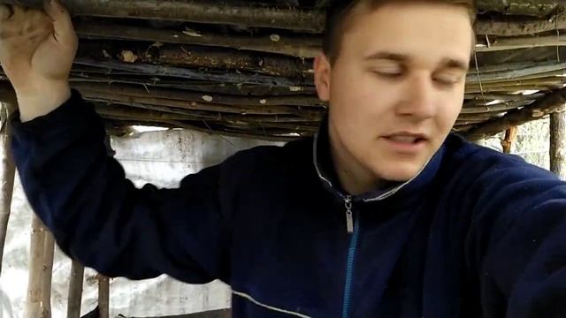 ДОМИК В ЛЕСУ [часть 4] Ушел фазан с ловушки | Сделал кровать и стол | Доделал стены Домика смотреть онлайн