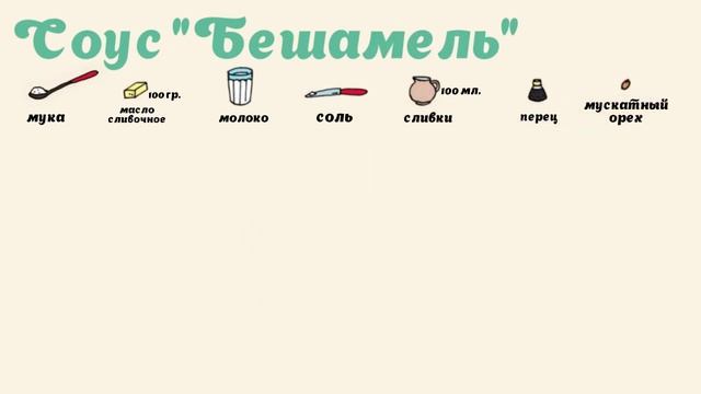 Готовим соус Бешамель Рецепт в рисованном видео смотреть онлайн