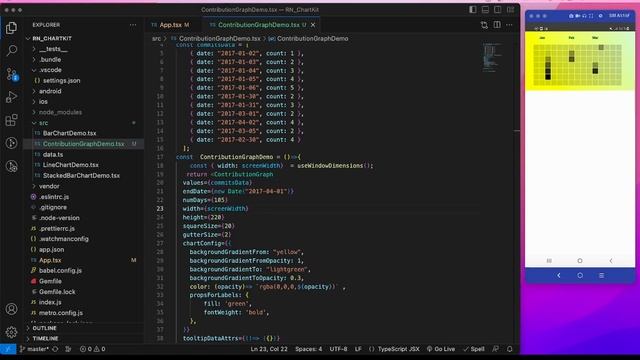 #3 Contribution Graph ? - chart kit react-native library смотреть онлайн