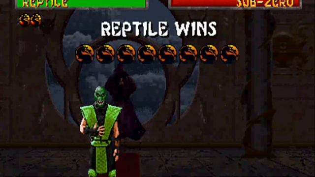 Mortal Kombat 2 - Reptile Fatality "Comer a Cabeça" смотреть онлайн