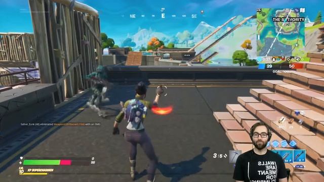 doing backflips all game to dodge bullets in Fortnite Battle Royale смотреть онлайн