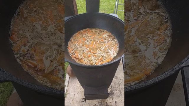 Самый вкусный узбекский плов. Пошаговое приготовление #плов #дача #кулинария #рецепты смотреть онлайн