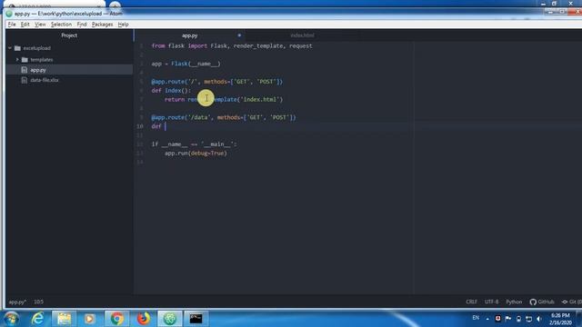 Python Flask app for Importing EXCEL files (data) смотреть онлайн