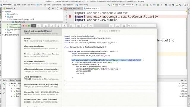 Practica 11 ANDROID-KOTLIN -Almacenamiento de datos mediante la clase SharedPreferences смотреть онлайн