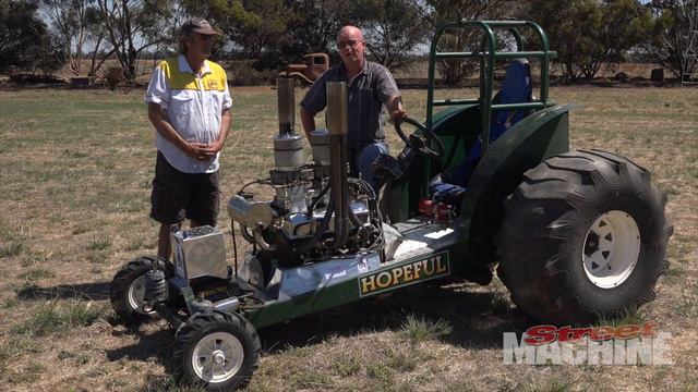 We drive a 500hp Super Mini Modified tractor! смотреть онлайн