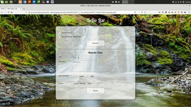 Développement d'une To-Do List avec PHP смотреть онлайн