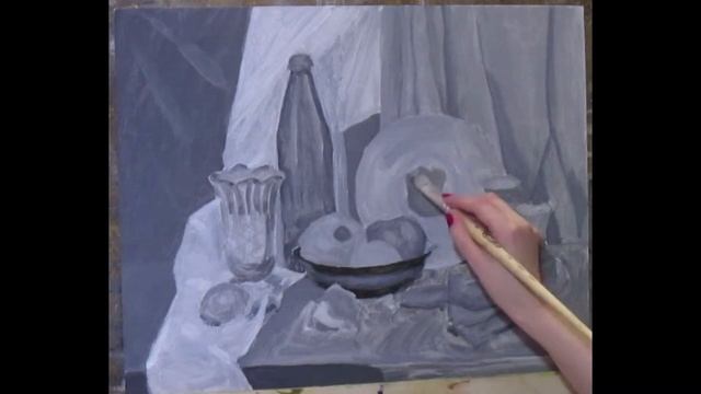 Темпера. Натюрморт. Гризайль. смотреть онлайн