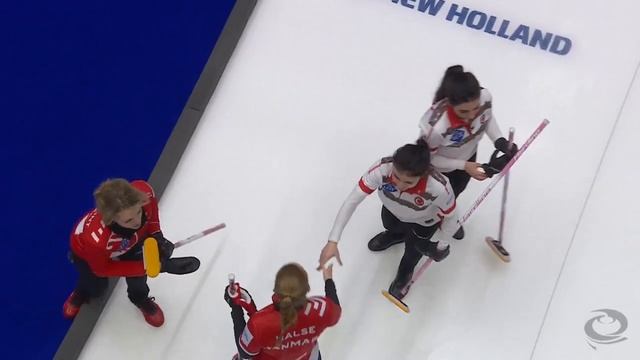 #wwcc2023 Türkiye defends 2 points lead and defeats Denmark despite injury & burned stone смотреть онлайн